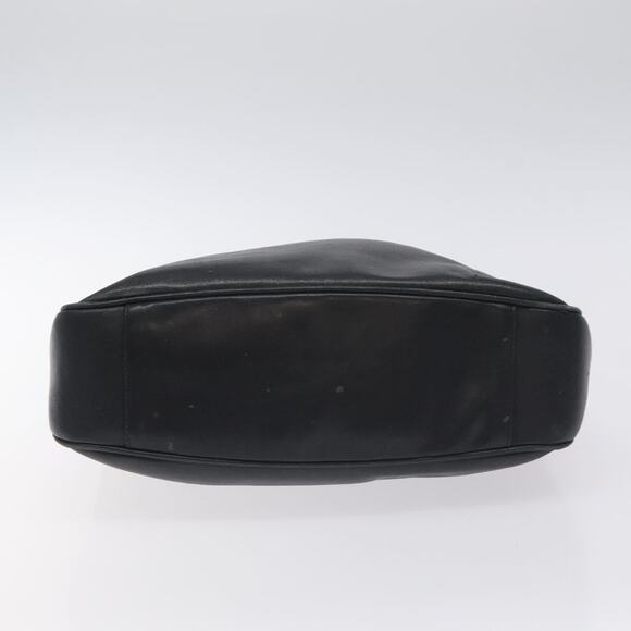 GUCCI Bamboo Hand Bag Leather Black Gold 001 0166 001 0166 - Picture 9 of 12